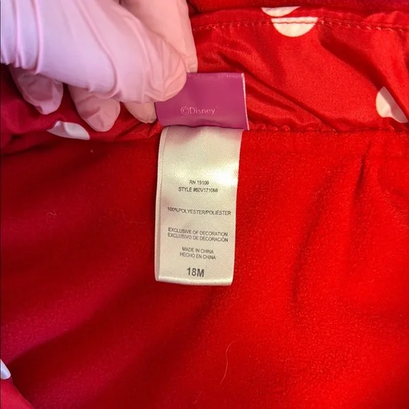 Disney Minnie Red and White Polka Dot Jacket - Picture 5 of 6